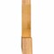 Ekena Millwork Portland Rough Sawn Timber Gable Bracket, Western Red Cedar, 60"W x 22"H x 4"D x 6"F, 9/12 Pitch GBW060X22X0406POR00RWR - alternate 2